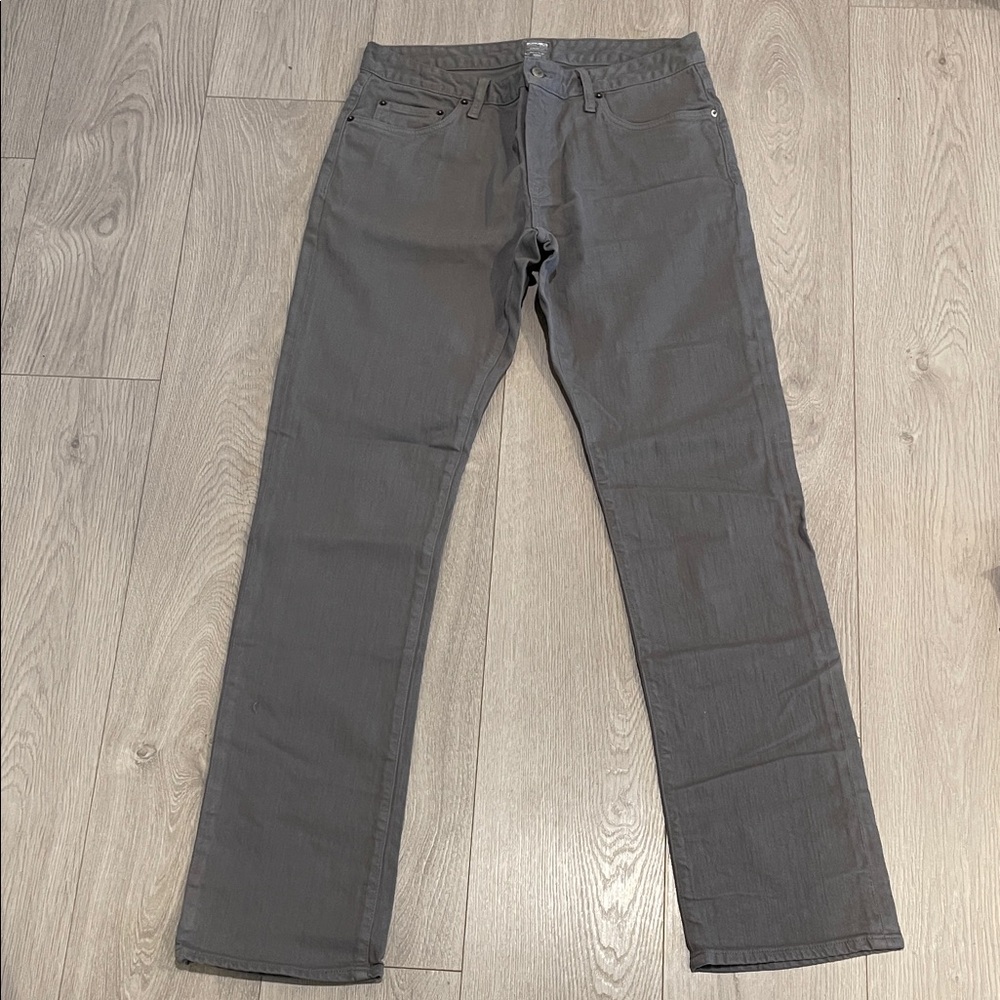 Bonobos Men's Charcoal Grey Travel Straight Jeans